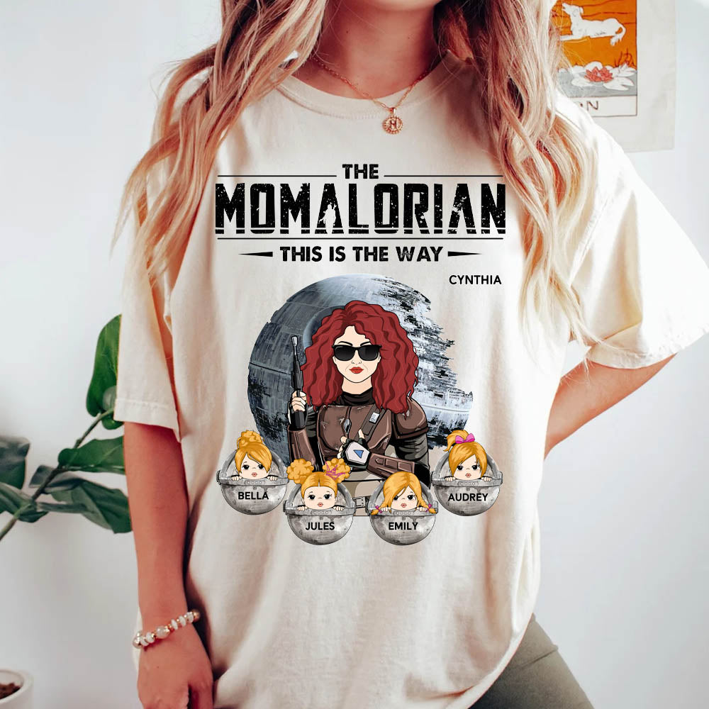 The Momalorian This Is The Way - Personalized Shirt For Mom