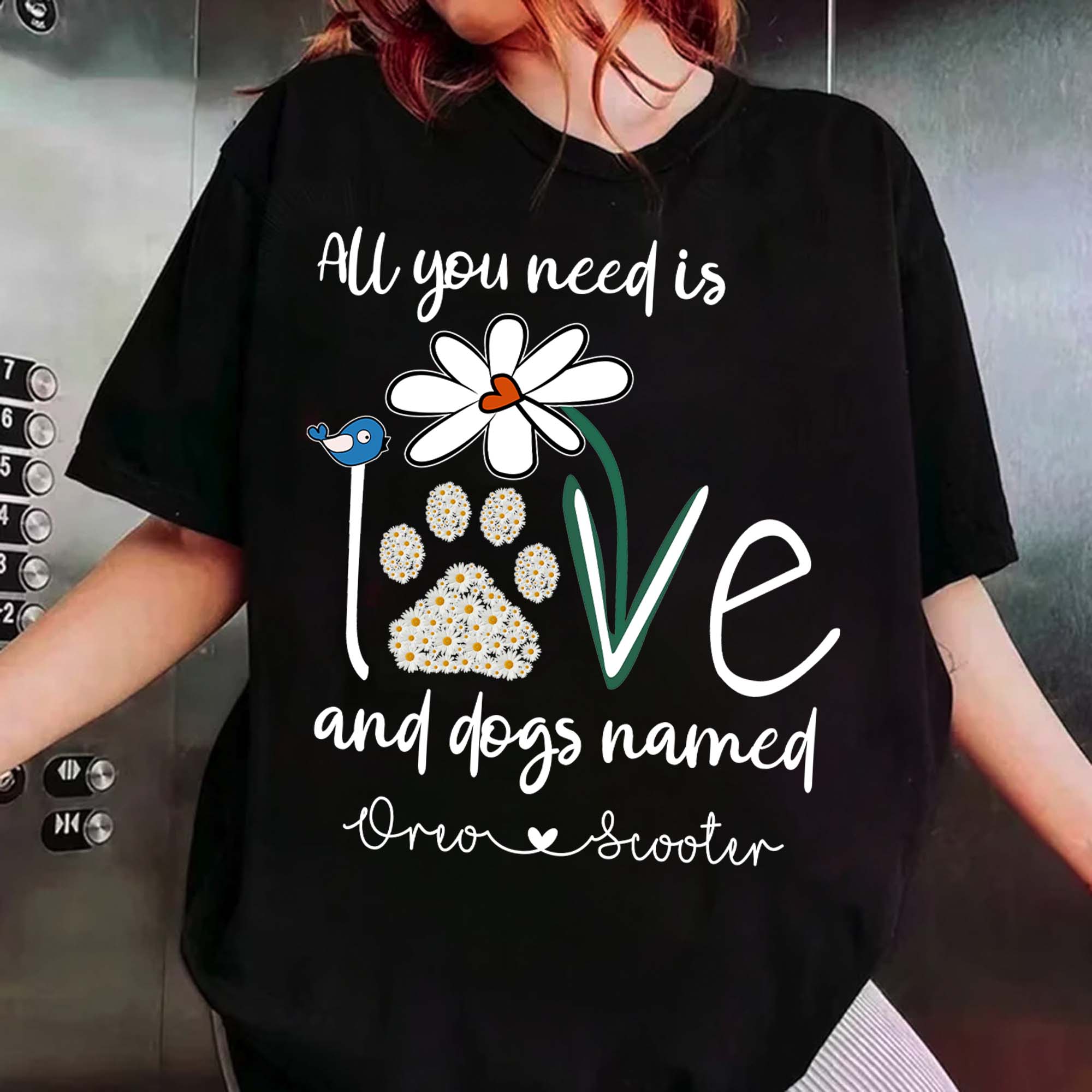 All You Need Is Love And A Dog Named Personalized Shirt Gift For Dog Mom