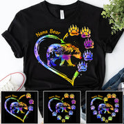 Personalized Grandma Bear T-Shirt, Nickname & Grandkid's Names Can Be Changed