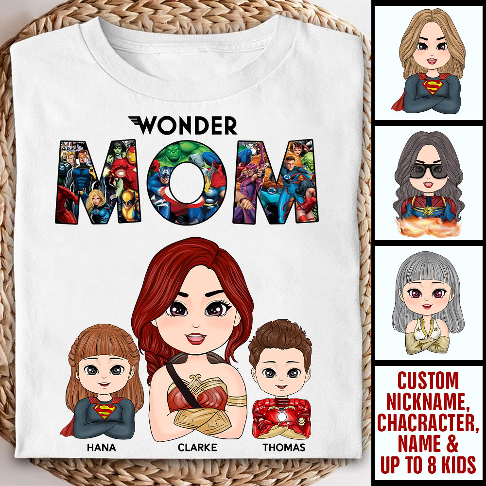 Wonder Mom Personalized Shirt