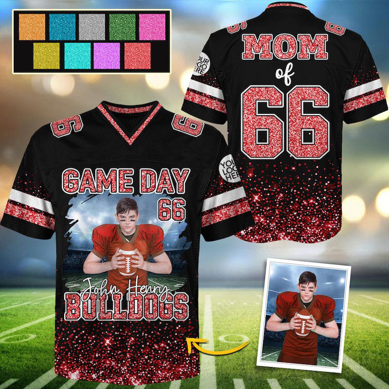 Custom Photo Football Jersey For Football Lovers - Personalized All Over Print Shirt Football Family NA04