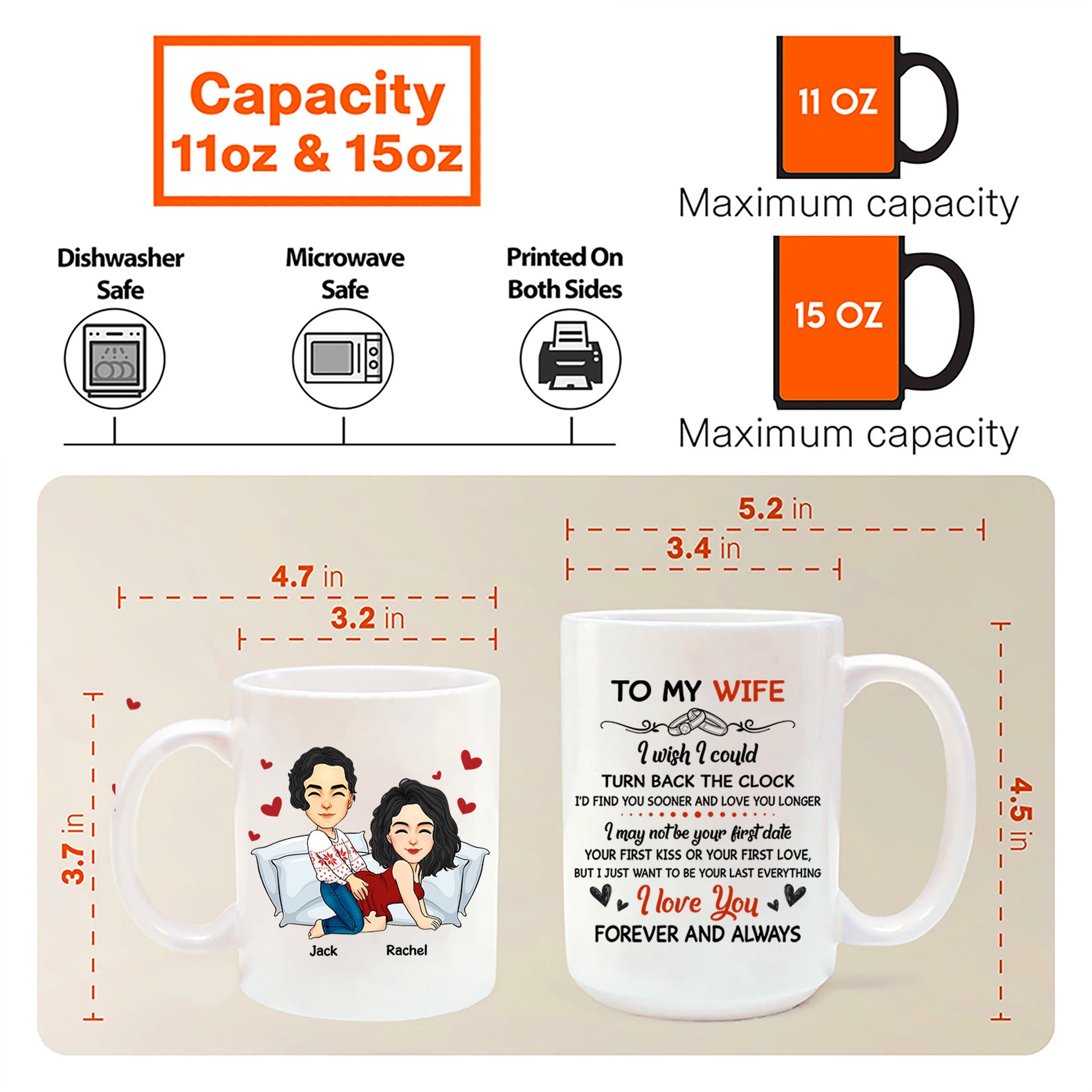 To My Husband I Wish I Could Turn Back the Clock Street - Personalized Mug For Couple Tu20