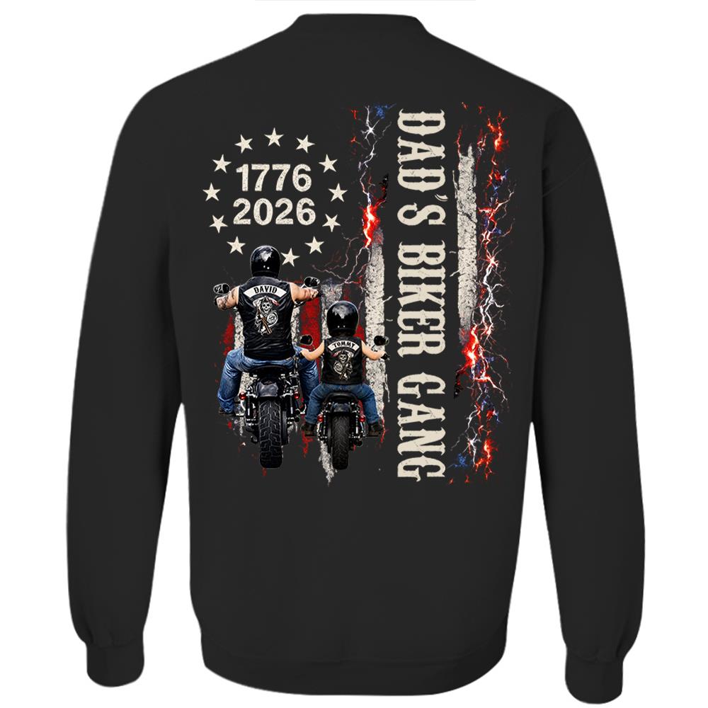 Custom Grandpa’s Biker Gang Shirt - Personalized Gift For Dad, Grandpa Nh00