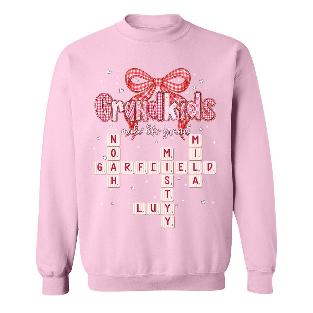 Personalized Mama Gigi Nana Crossword Valentine Shirt Nh00