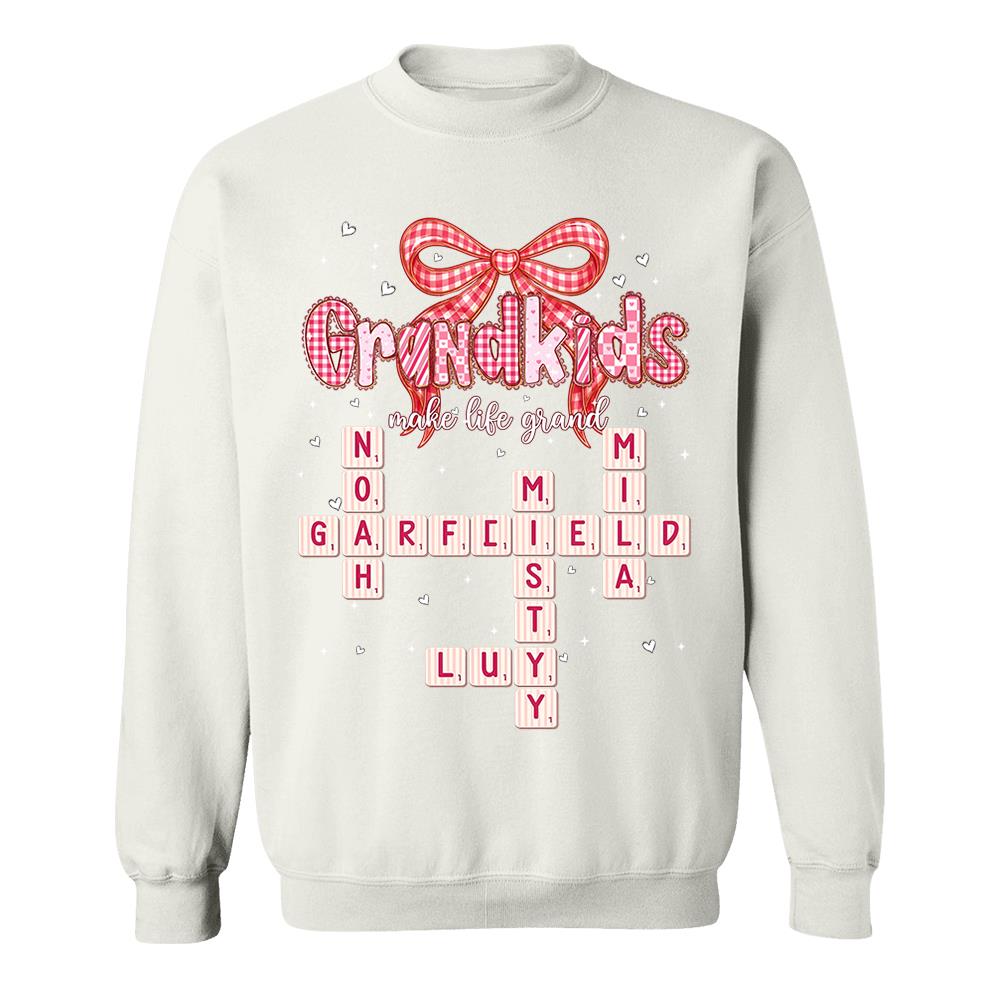 Personalized Mama Gigi Nana Crossword Valentine Shirt Nh00