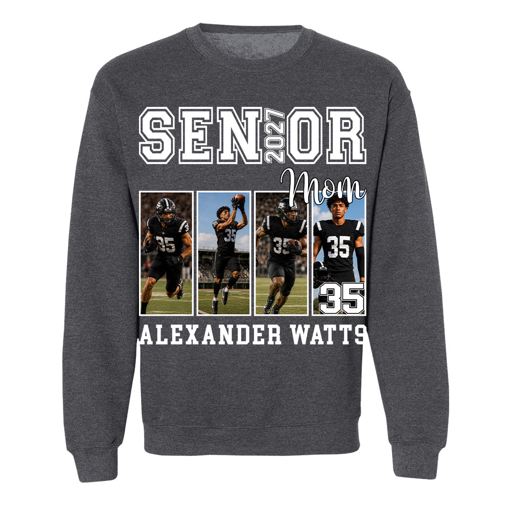 Senior Mom Custom Photo 2027 Sport Mom Shirt L0411 TH23