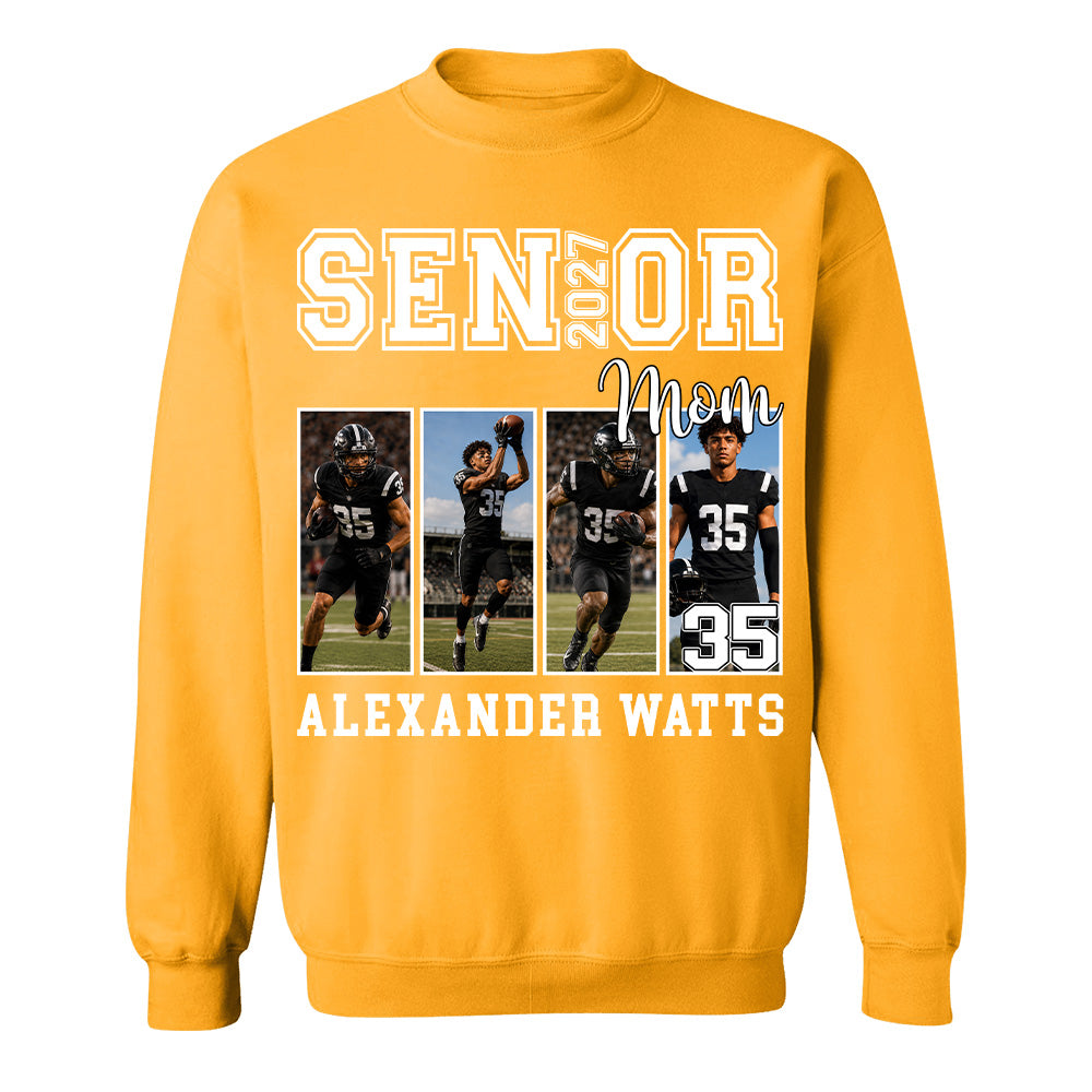 Senior Mom Custom Photo 2027 Sport Mom Shirt L0411 TH23