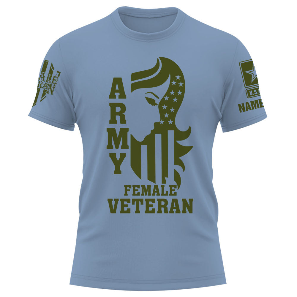 Personalized Shirt Female Veteran Custom All Branch Female Veteran Grandma Mom Veteran K1702