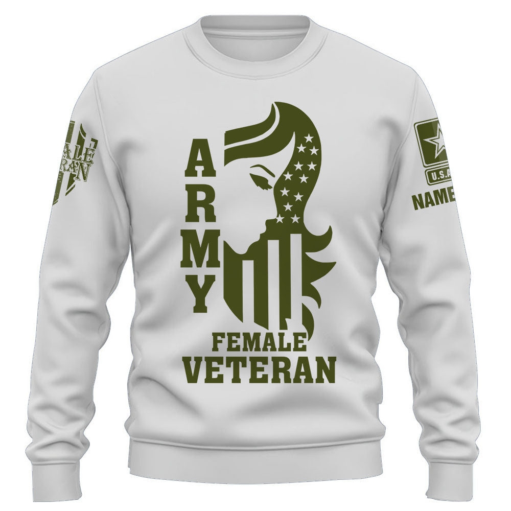 Personalized Shirt Female Veteran Custom All Branch Female Veteran Grandma Mom Veteran K1702