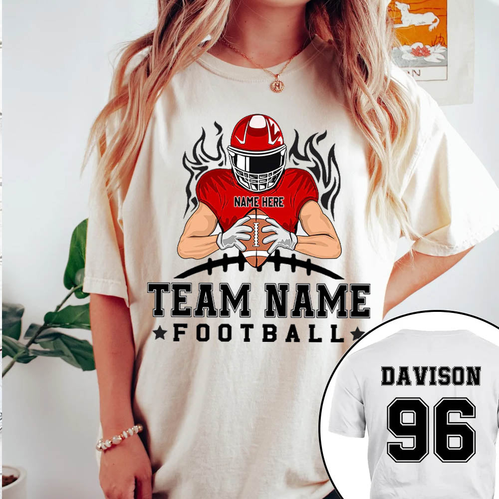 Personalized American Football Team Shirt - Football GameDay Custom Shirt |  InterestPod