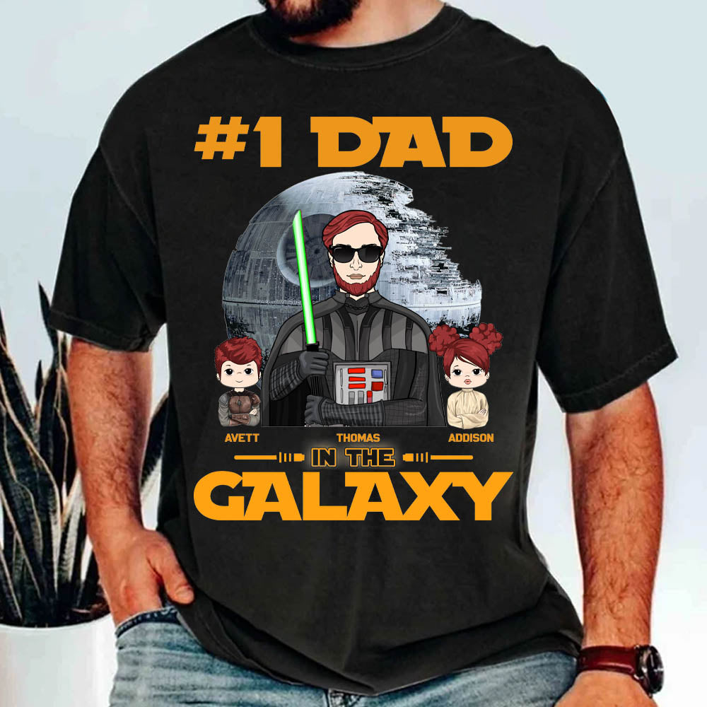 #1 Dad In The Galaxy Personalized Shirt Gift For Dad - Father's Day Gift Idea