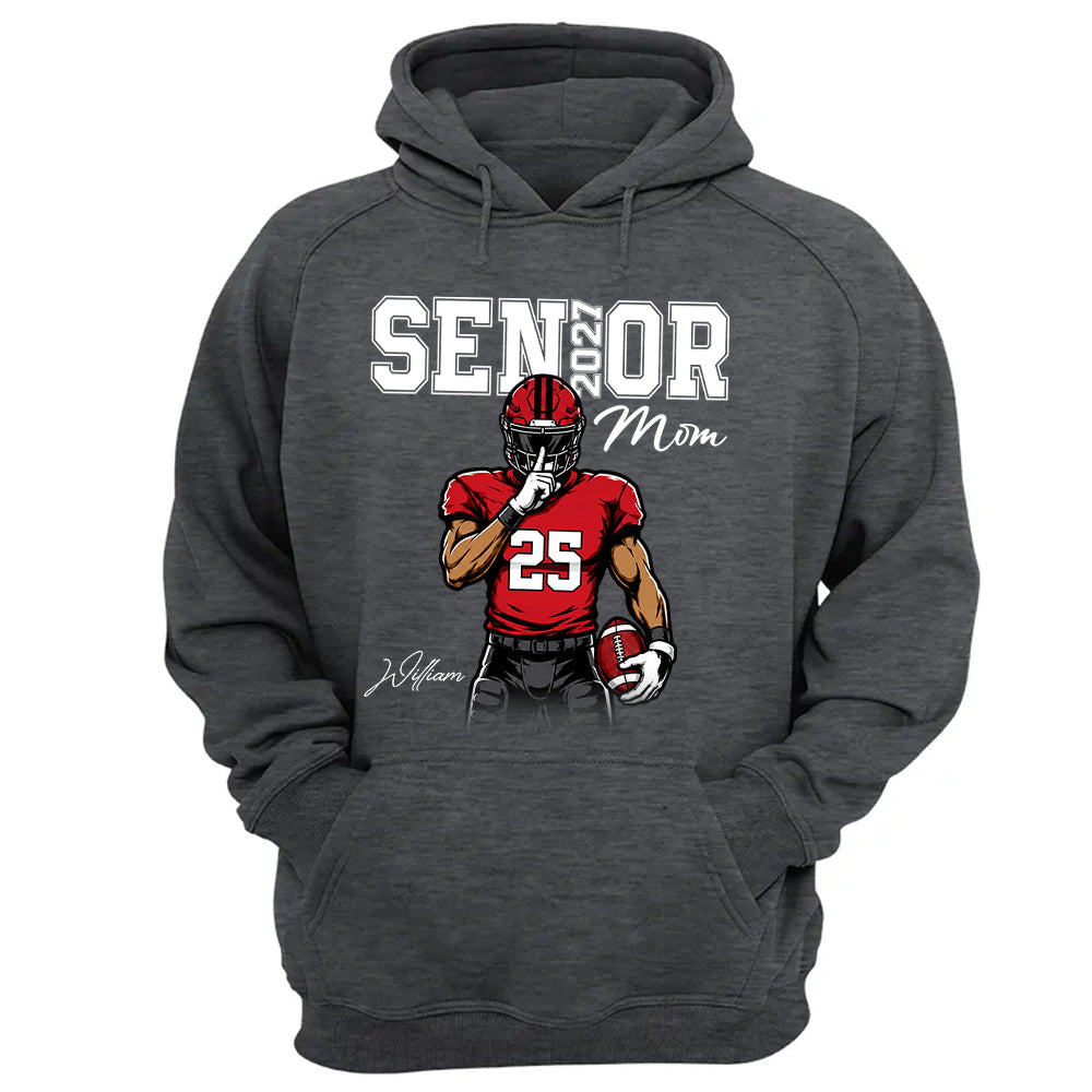 Custom Senior Football Mom Shirt, Senior Night Tee 2027 L0411 VH01