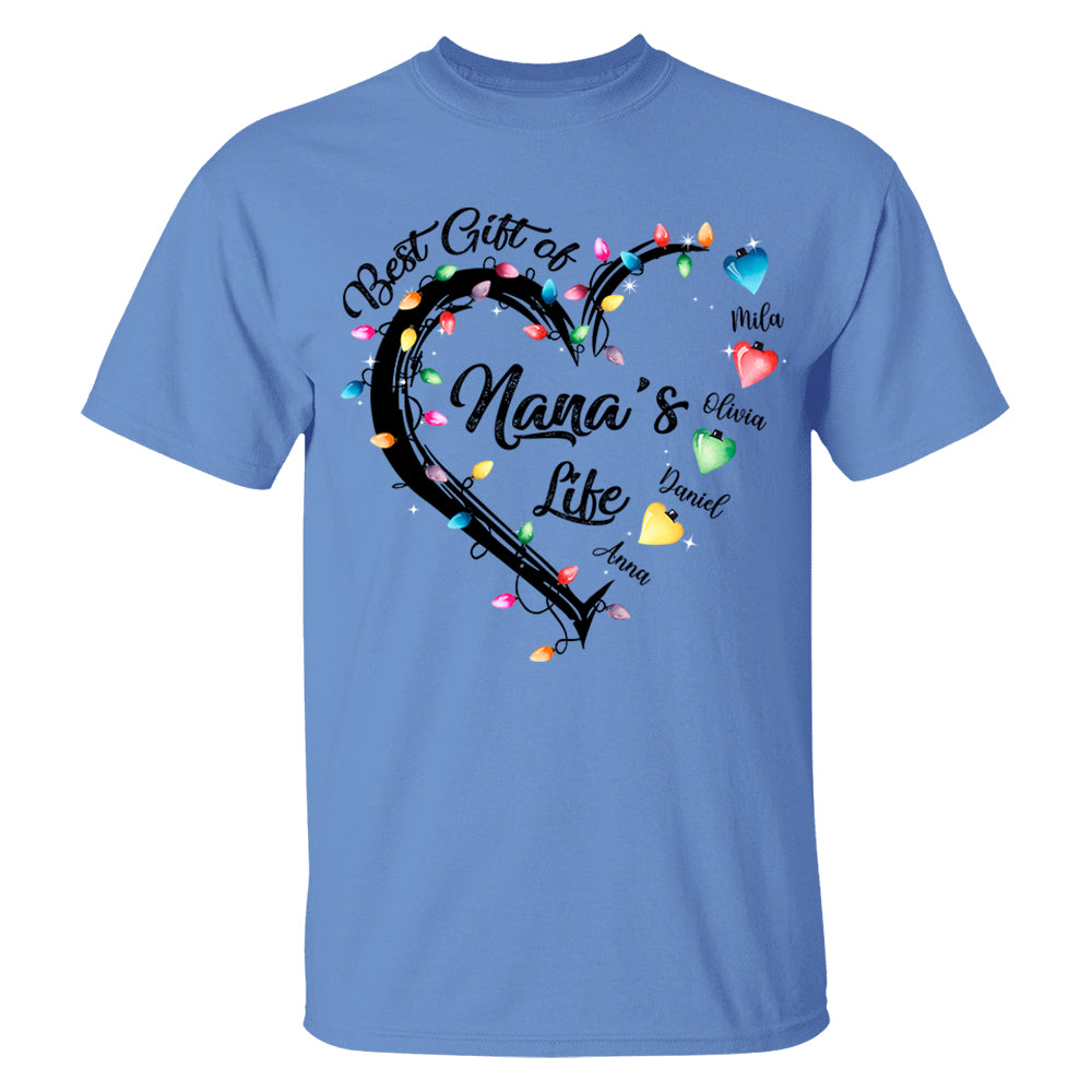 The Lights Of Nana's Life Personalized Shirts, Nickname And Names Can Be Changed Tu20