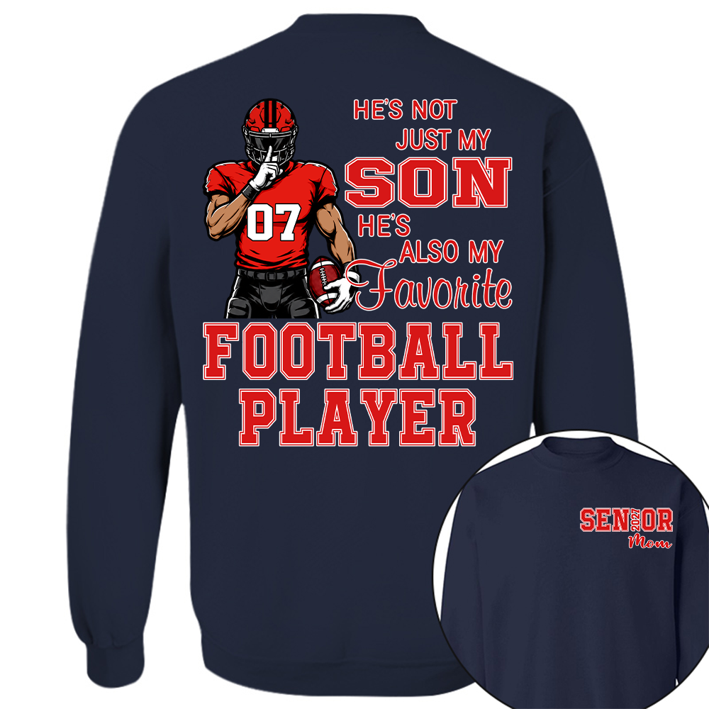 Custom Senior Mom 2027 Football Player Shirt, For Football Lovers L0411 Hv01