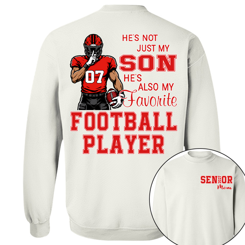 Custom Senior Mom 2027 Football Player Shirt, For Football Lovers L0411 Hv01