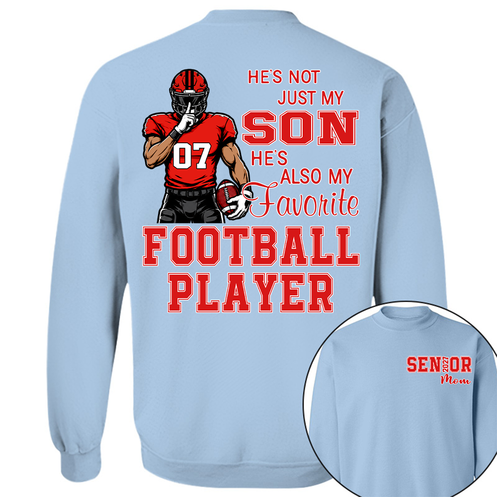 Custom Senior Mom 2027 Football Player Shirt, For Football Lovers L0411 Hv01