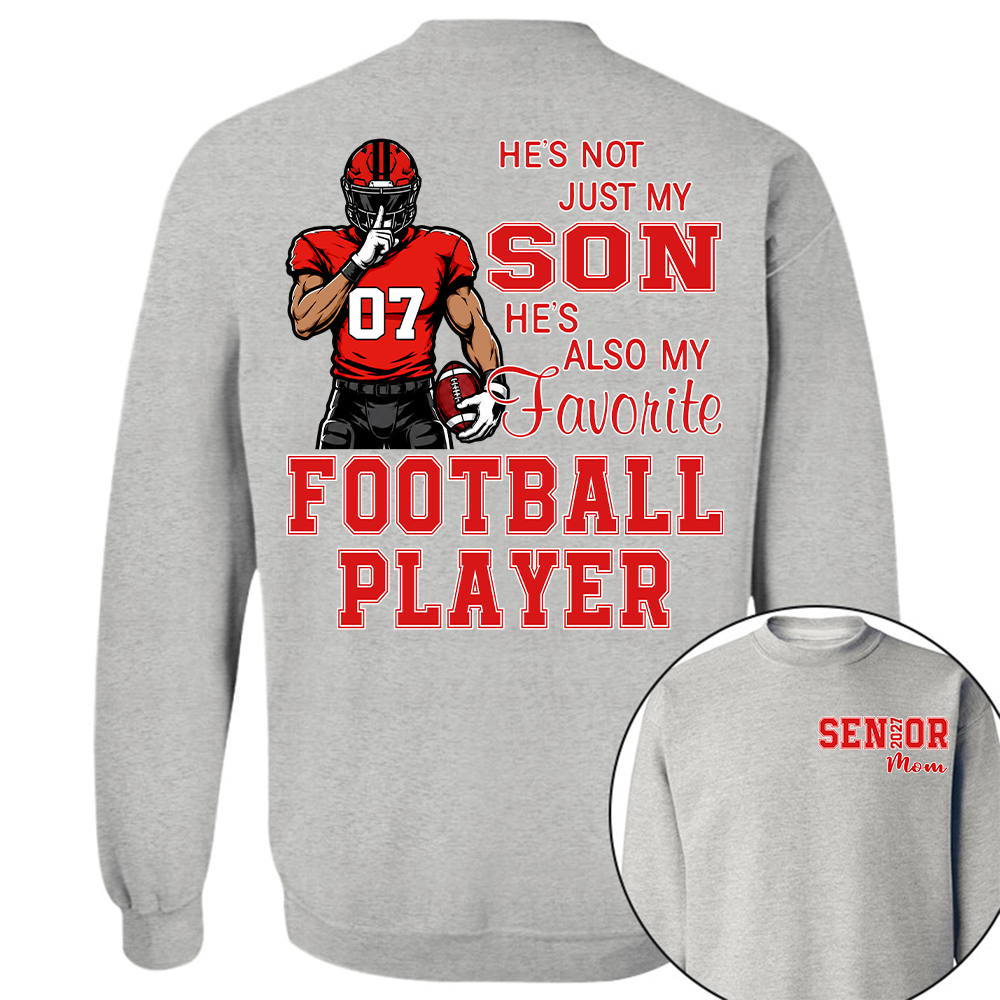 Custom Senior Mom 2027 Football Player Shirt, For Football Lovers L0411 Hv01