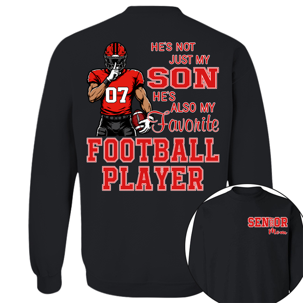 Custom Senior Mom 2027 Football Player Shirt, For Football Lovers L0411 Hv01