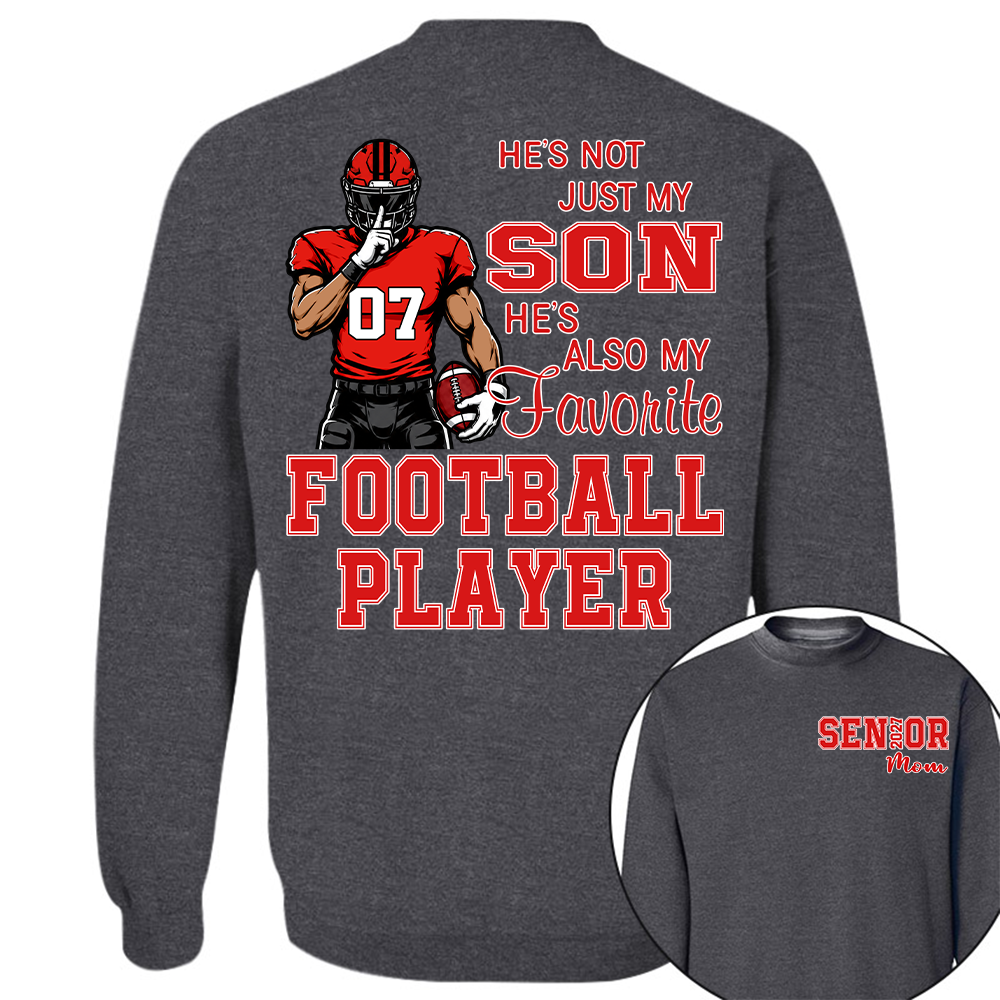 Custom Senior Mom 2027 Football Player Shirt, For Football Lovers L0411 Hv01