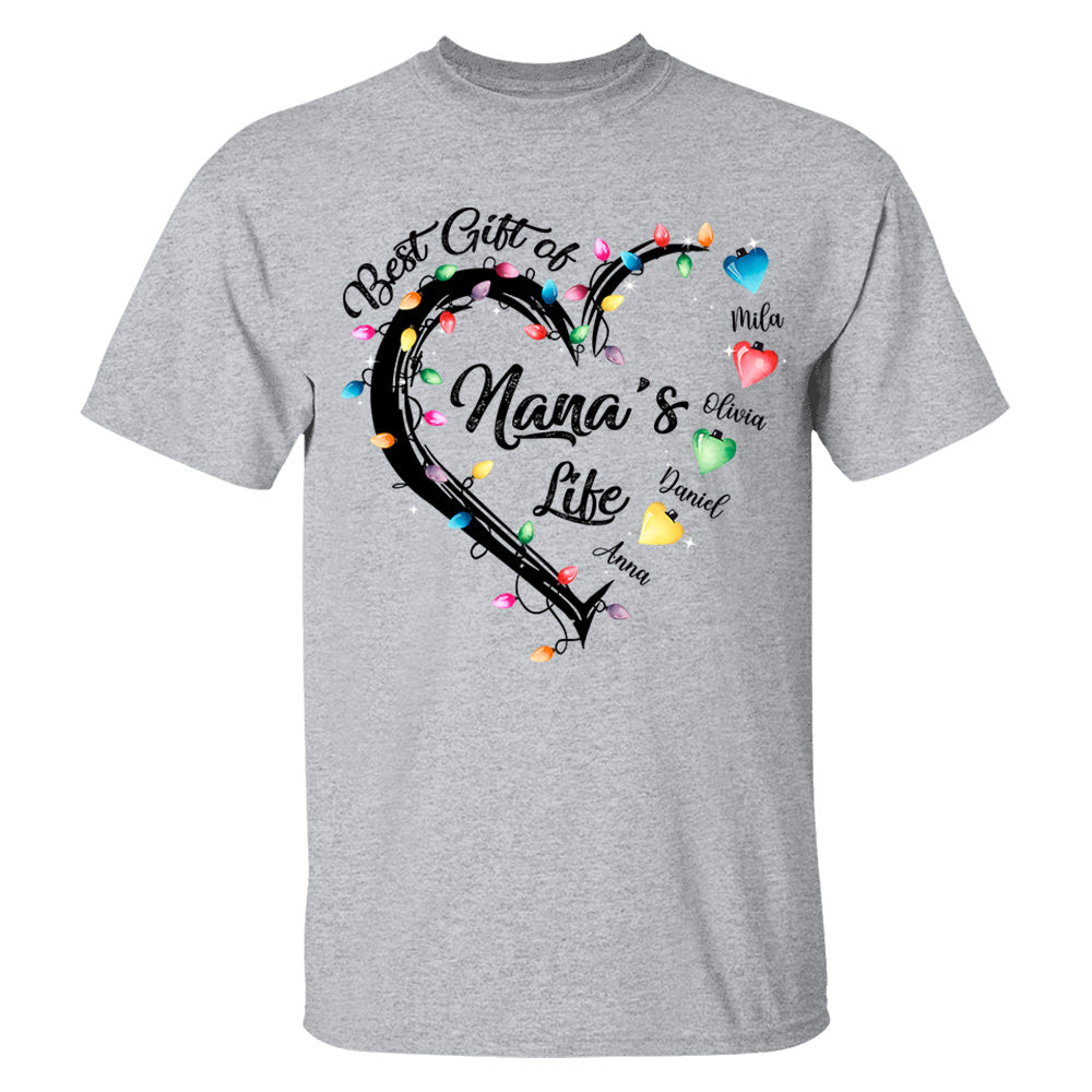 The Lights Of Nana's Life Personalized Shirts, Nickname And Names Can Be Changed Tu20