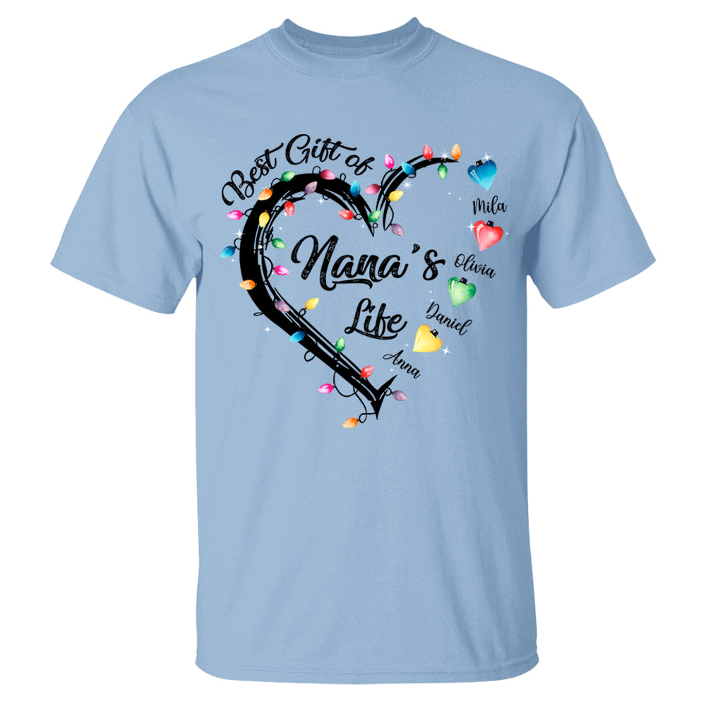 The Lights Of Nana's Life Personalized Shirts, Nickname And Names Can Be Changed Tu20