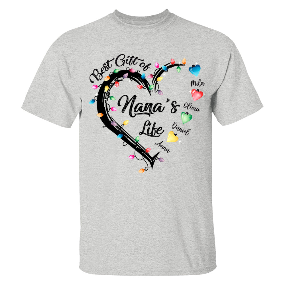 The Lights Of Nana's Life Personalized Shirts, Nickname And Names Can Be Changed Tu20