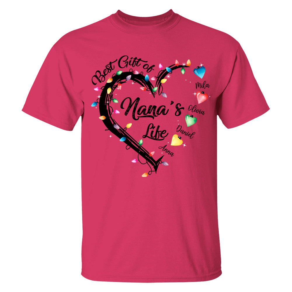The Lights Of Nana's Life Personalized Shirts, Nickname And Names Can Be Changed Tu20