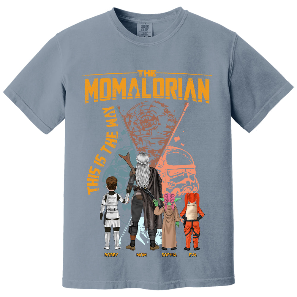 The Momalorian This Is The Way - Personalized Shirt For Mom - Mother's Day Gift 2026 Vrs2 T1807 T24