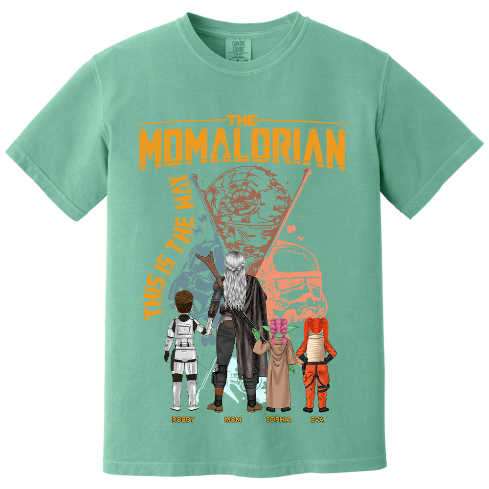 The Momalorian This Is The Way - Personalized Shirt For Mom - Mother's Day Gift 2026 Vrs2 T1807 T24