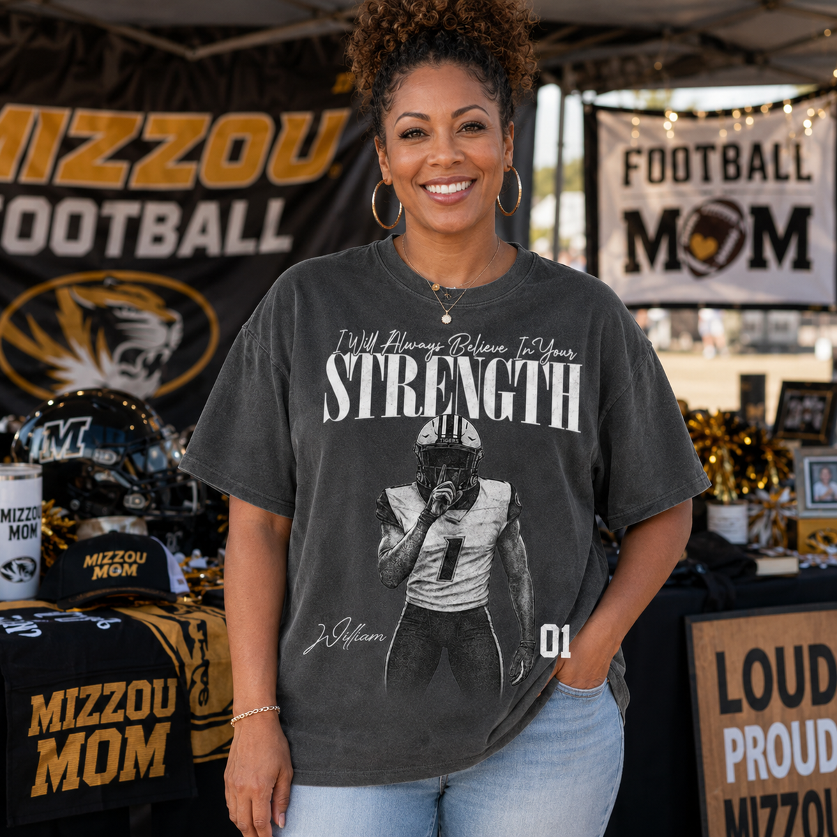 I'll Always Be Your Biggest Fan - Washed Tee Retro Bootleg Shirt For Football Players NA04