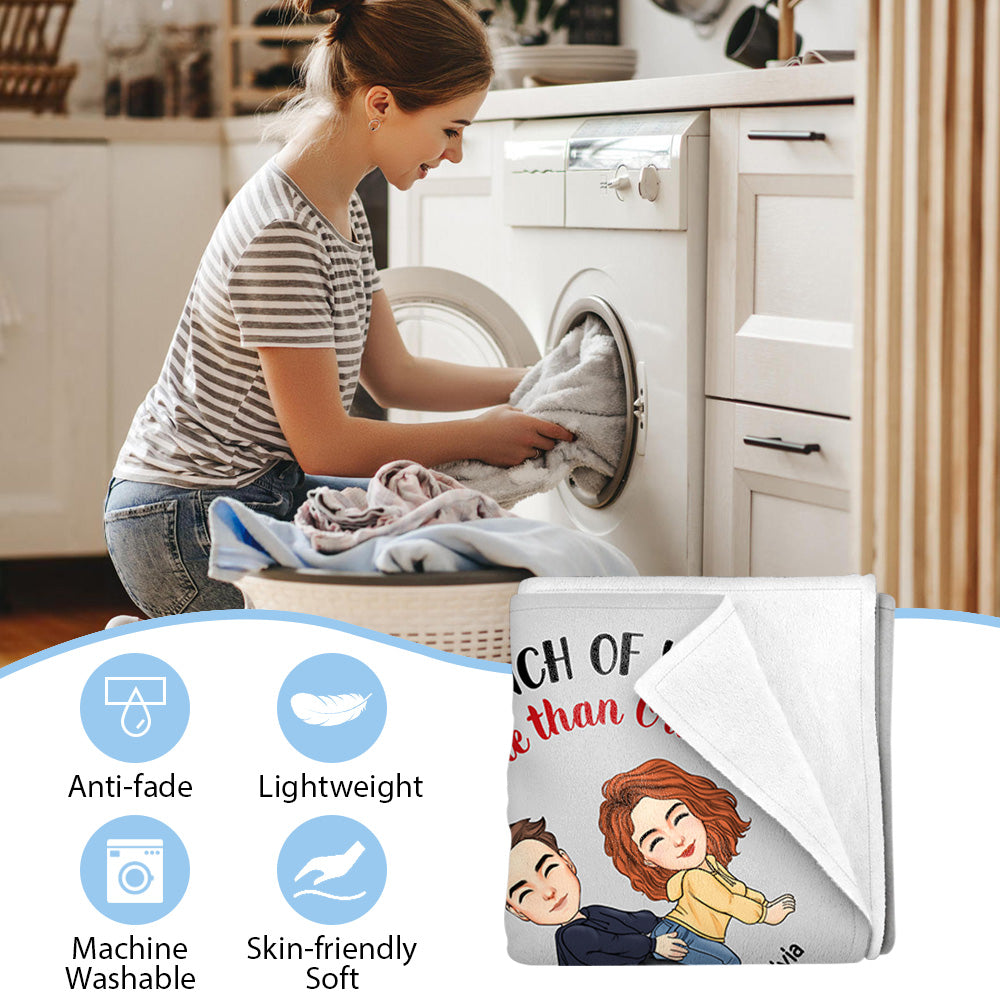 I Love Every Inch Of You - Custom Cudlling Blanket For Couple NA04 - NV01