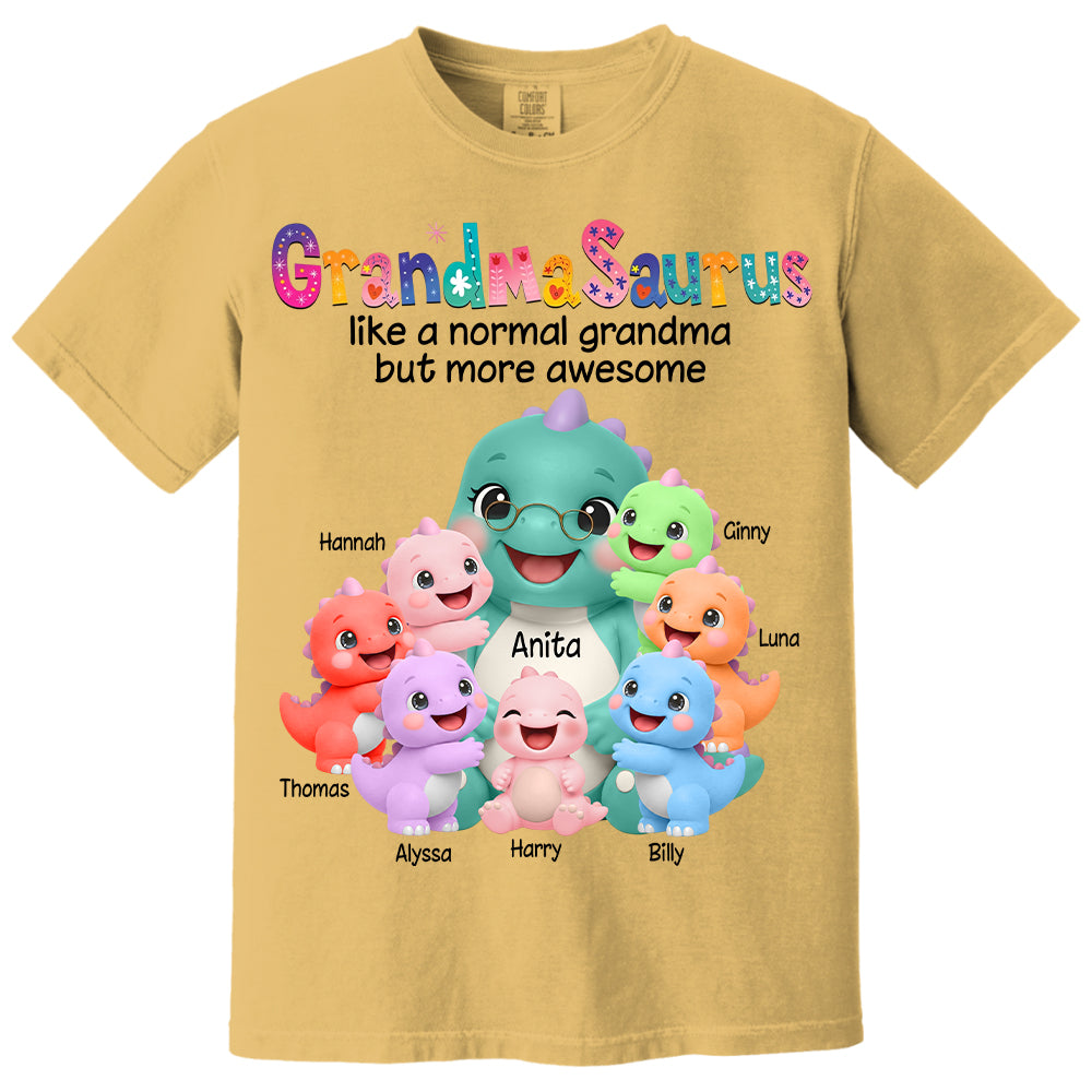 Grandmasaurus Like A Normal Grandma But More Awesome, Grandmasaurus And Grandkids, Custom Shirt Gift For Grandma, Gift for Grandma Tshirt Sweatshirt MI209 Li29