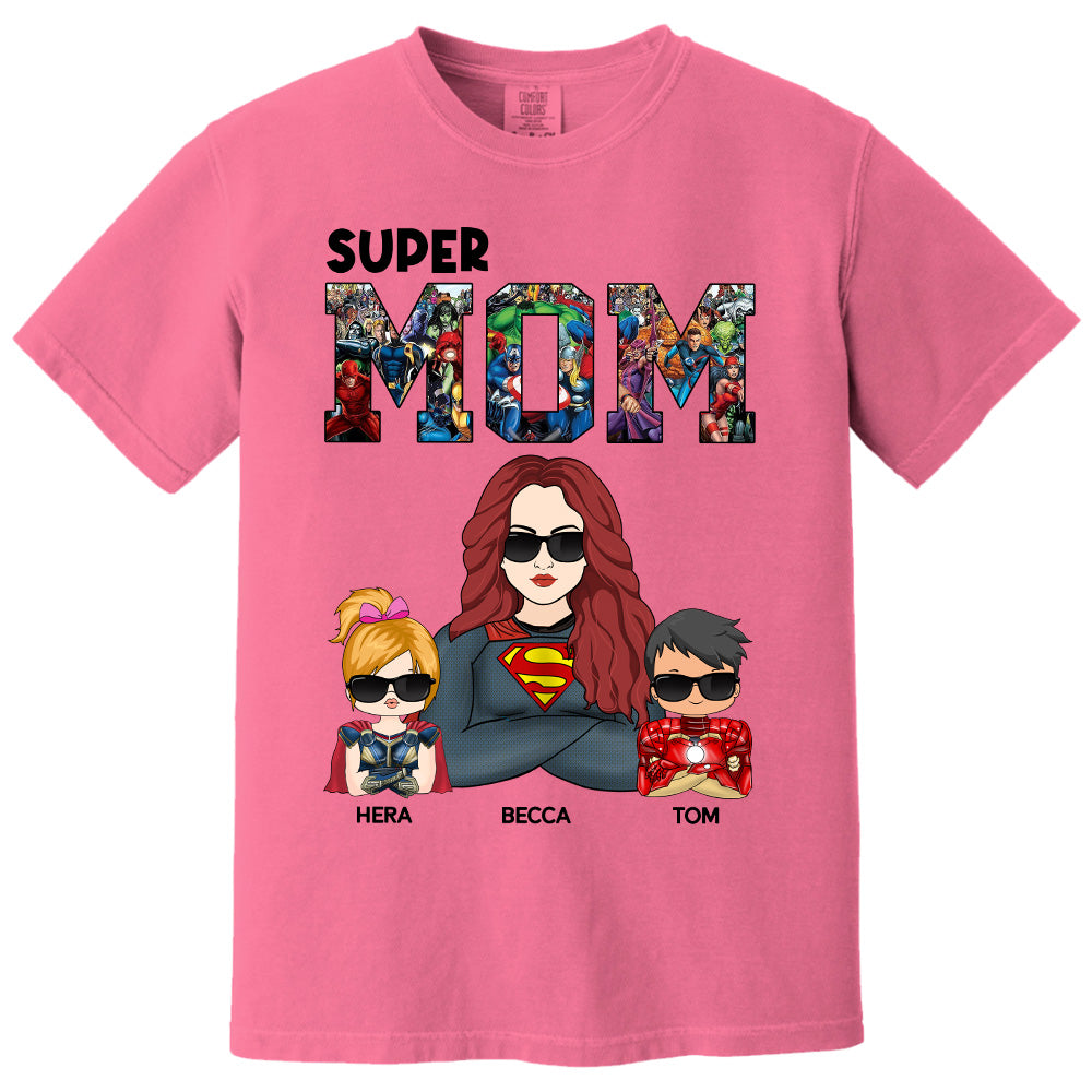 Super Mom - Personalized Shirt Gift For Mom Pt99