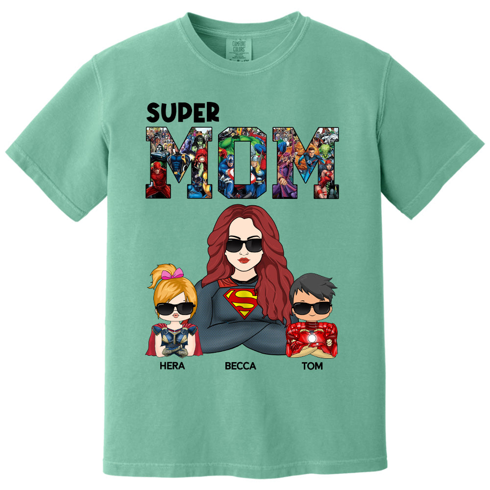 Super Mom - Personalized Shirt Gift For Mom Pt99