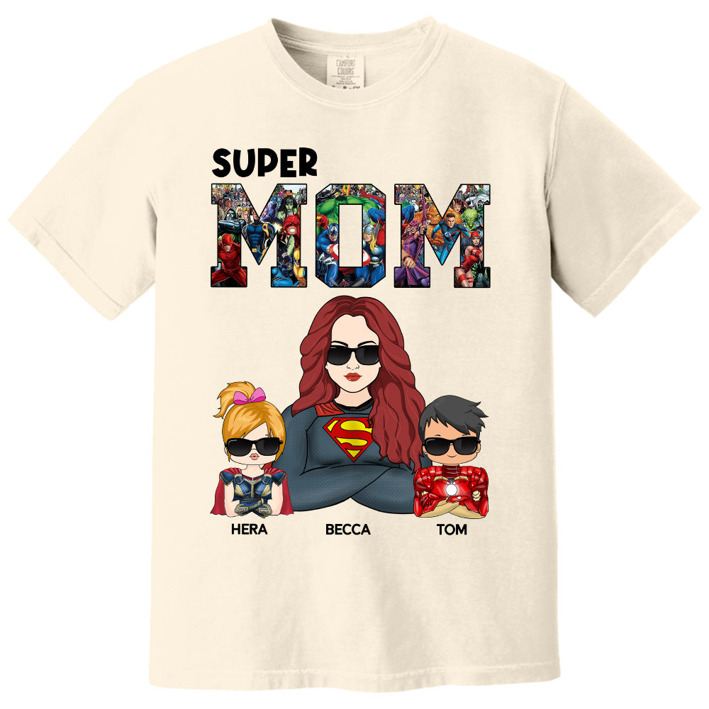 Super Mom - Personalized Shirt Gift For Mom Pt99