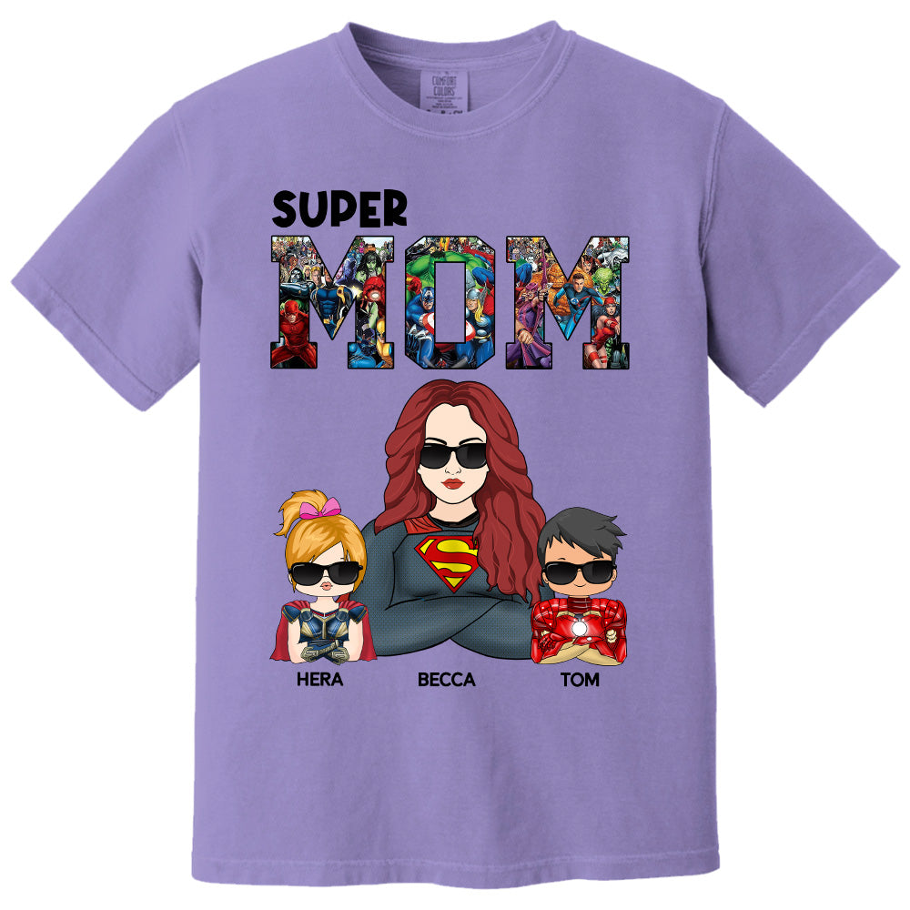 Super Mom - Personalized Shirt Gift For Mom Pt99