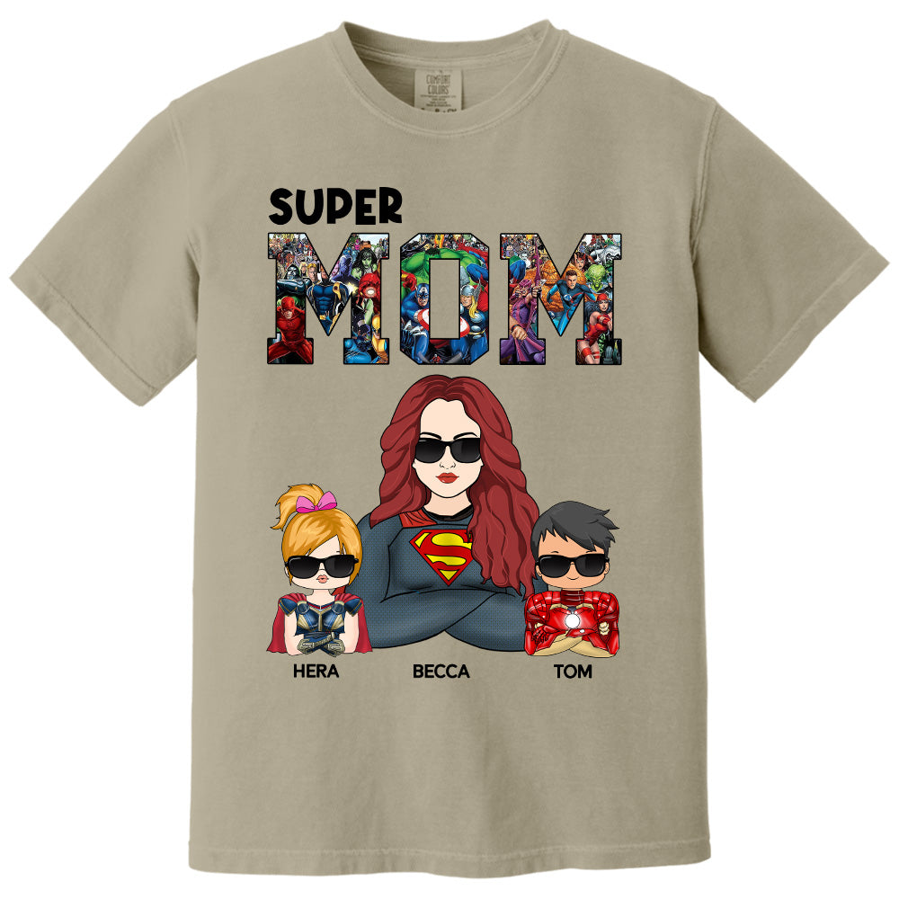 Super Mom - Personalized Shirt Gift For Mom Pt99