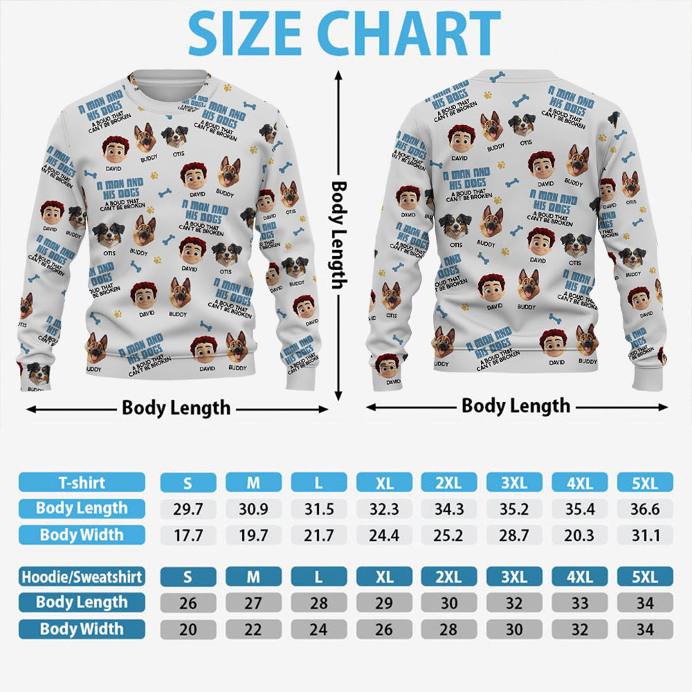 A Girl & Her Dog A Bond That Can't Be Broken - Custom Cute Face Version - Personalized Shirt - Gift For Dog Lover T1807 Pt99