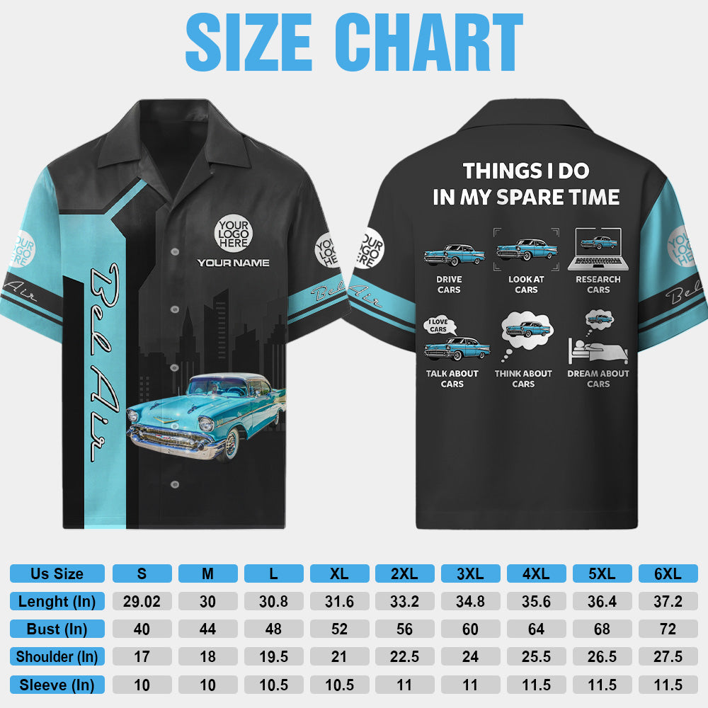 Things I Do In My Spare Time - Custom Car Photo Shirt - Personalized Gift for Father's Day, Car Lovers A2110 Hv01