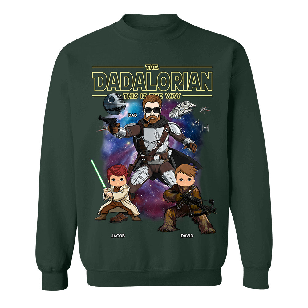 Custom The Dadalorian This Is The Way Vintage Style Shirt For Dad - Father's Day Gift Idea 2026 Vh01