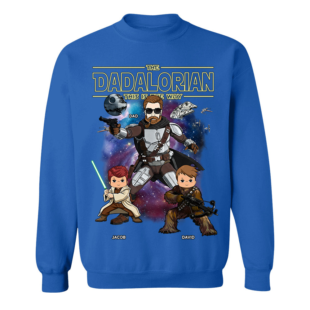 Custom The Dadalorian This Is The Way Vintage Style Shirt For Dad - Father's Day Gift Idea 2026 Vh01