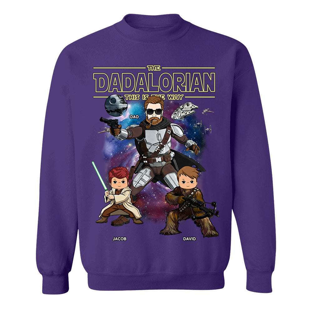 Custom The Dadalorian This Is The Way Vintage Style Shirt For Dad - Father's Day Gift Idea 2026 Vh01