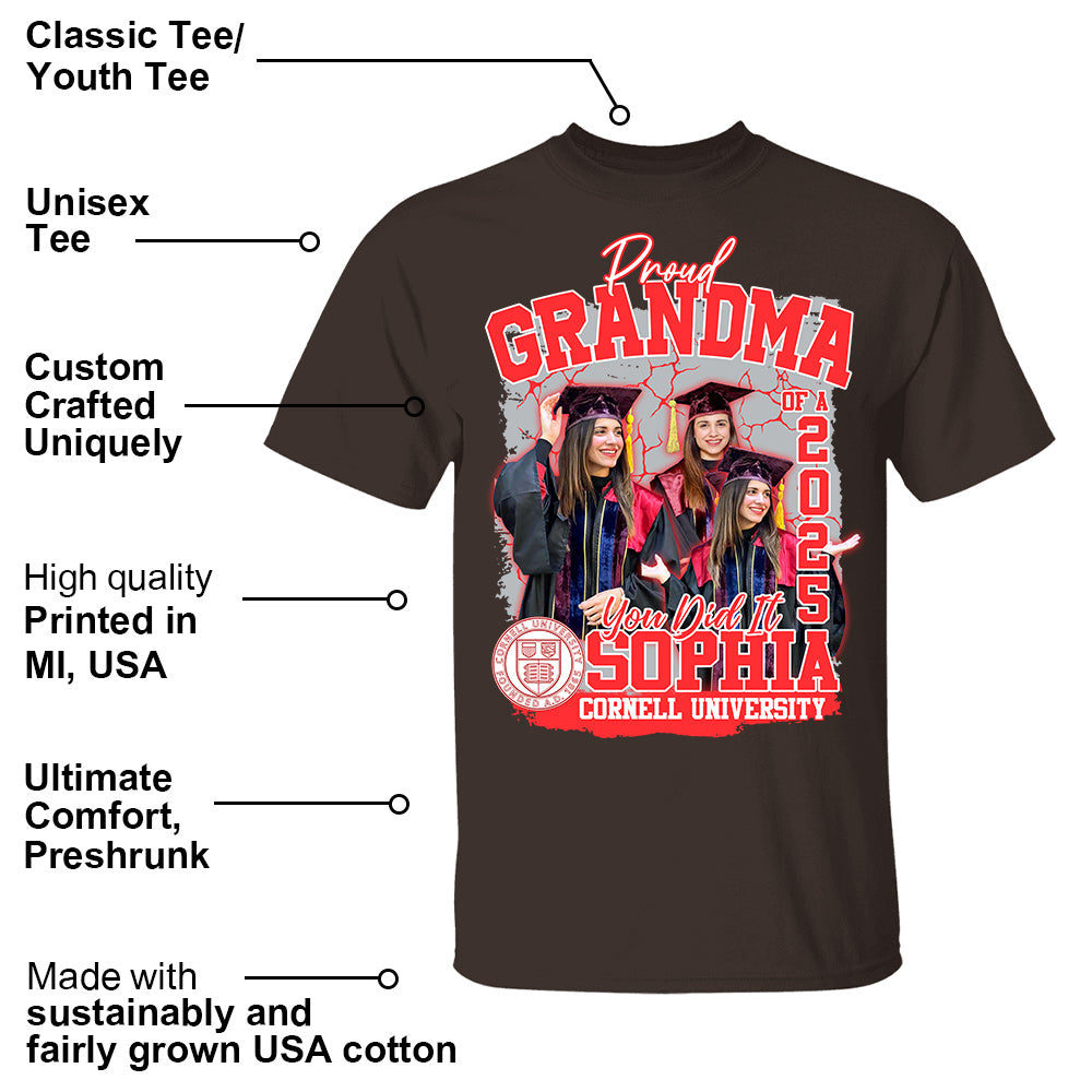 Congratulation Graduation Shirt - Custom Graduation 2025 Shirt, Proud Mom Of A 2025 You Did It - YN2103 Li29