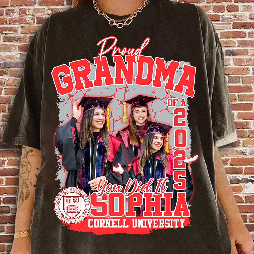 Congratulation Graduation Shirt - Custom Graduation 2025 Shirt, Proud Mom Of A 2025 You Did It - YN2103 Li29