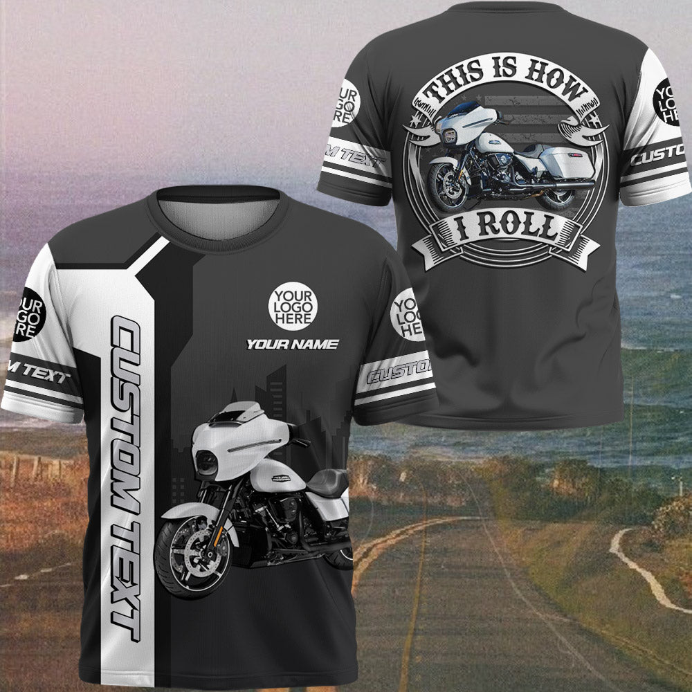 This Is How I Roll - Personalized Upload Vechicle Photo For Biker Hawaiian Shirt A2110