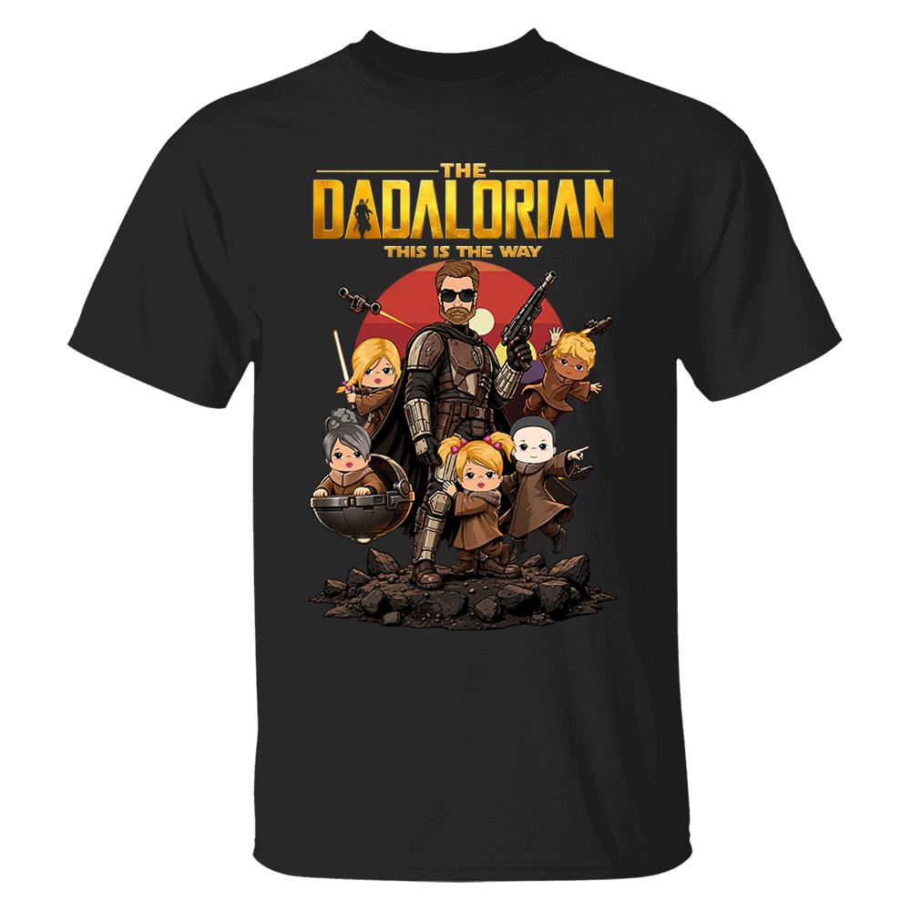 The Dadalorian This Is The Way Shirt Personalized Gift For Dad Nh00