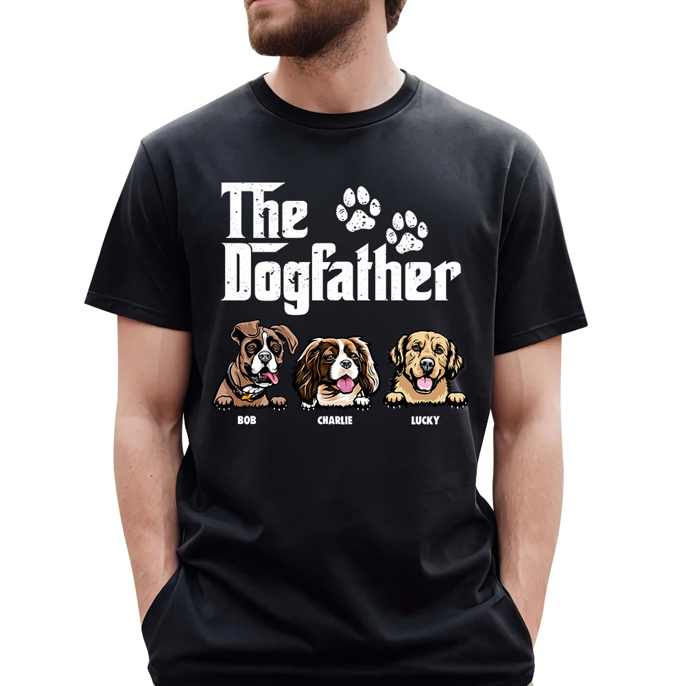 The Dog Father - Gift for Dog Dad, Dog Mom  Personalized Shirt- 06.08.2026