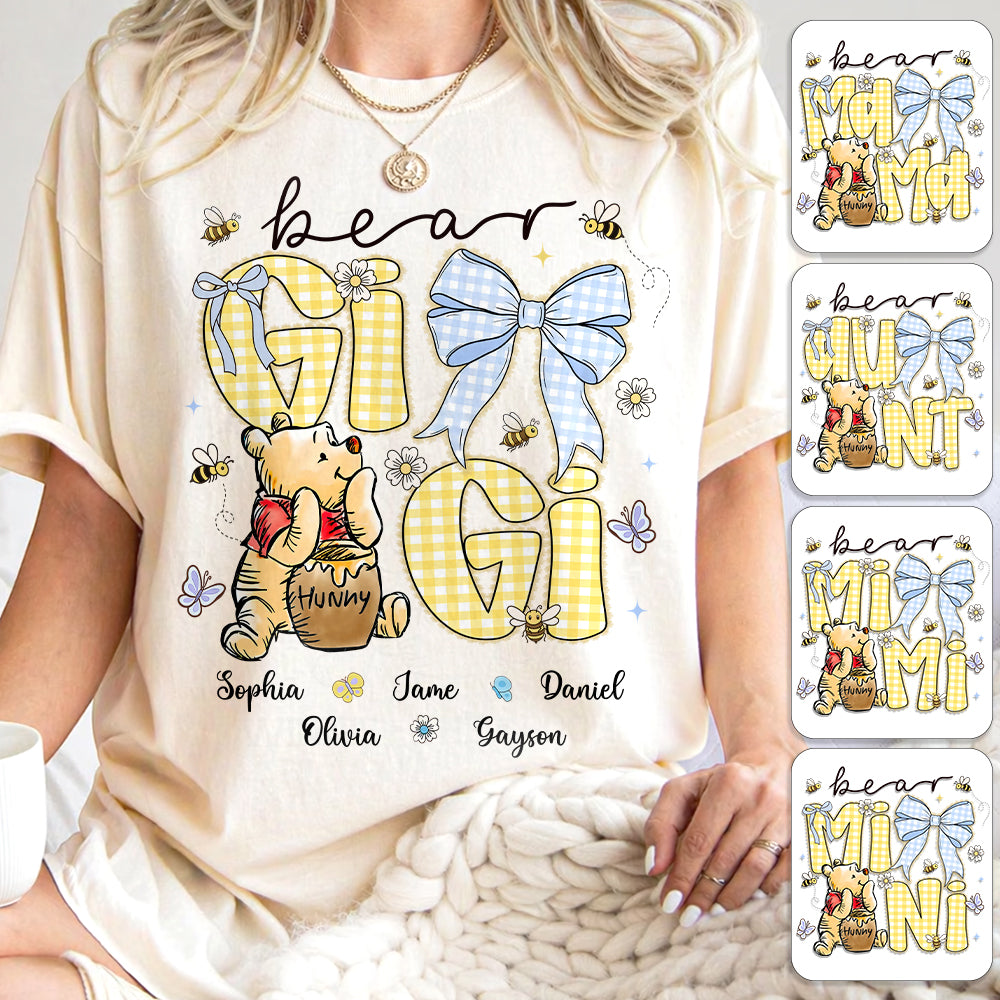 Mama Bear, Personalized Mama Bear Shirt With Bee Kids Name, Best Gift For Mom, Gift For Grandma, Gift For Mother's Day MI209 Hv01
