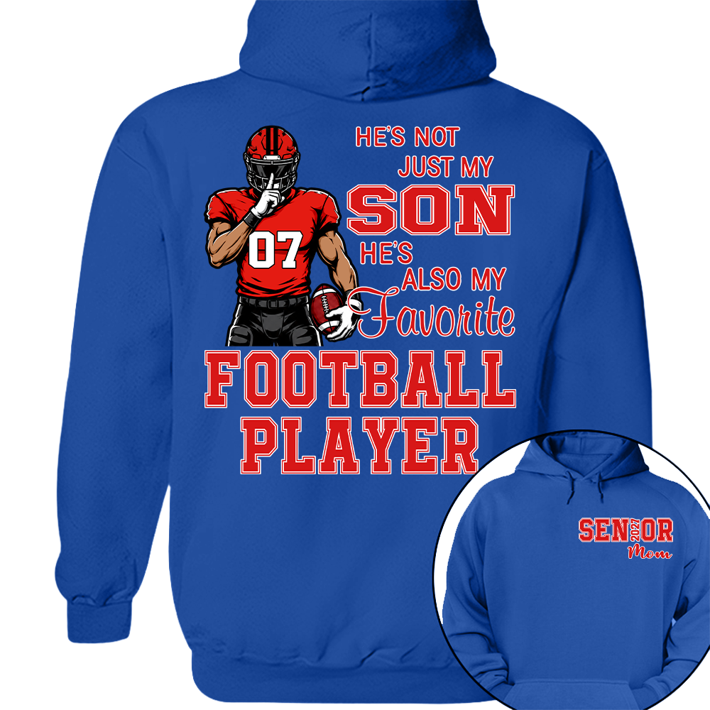 Custom Senior Mom 2027 Football Player Shirt, For Football Lovers L0411 Hv01