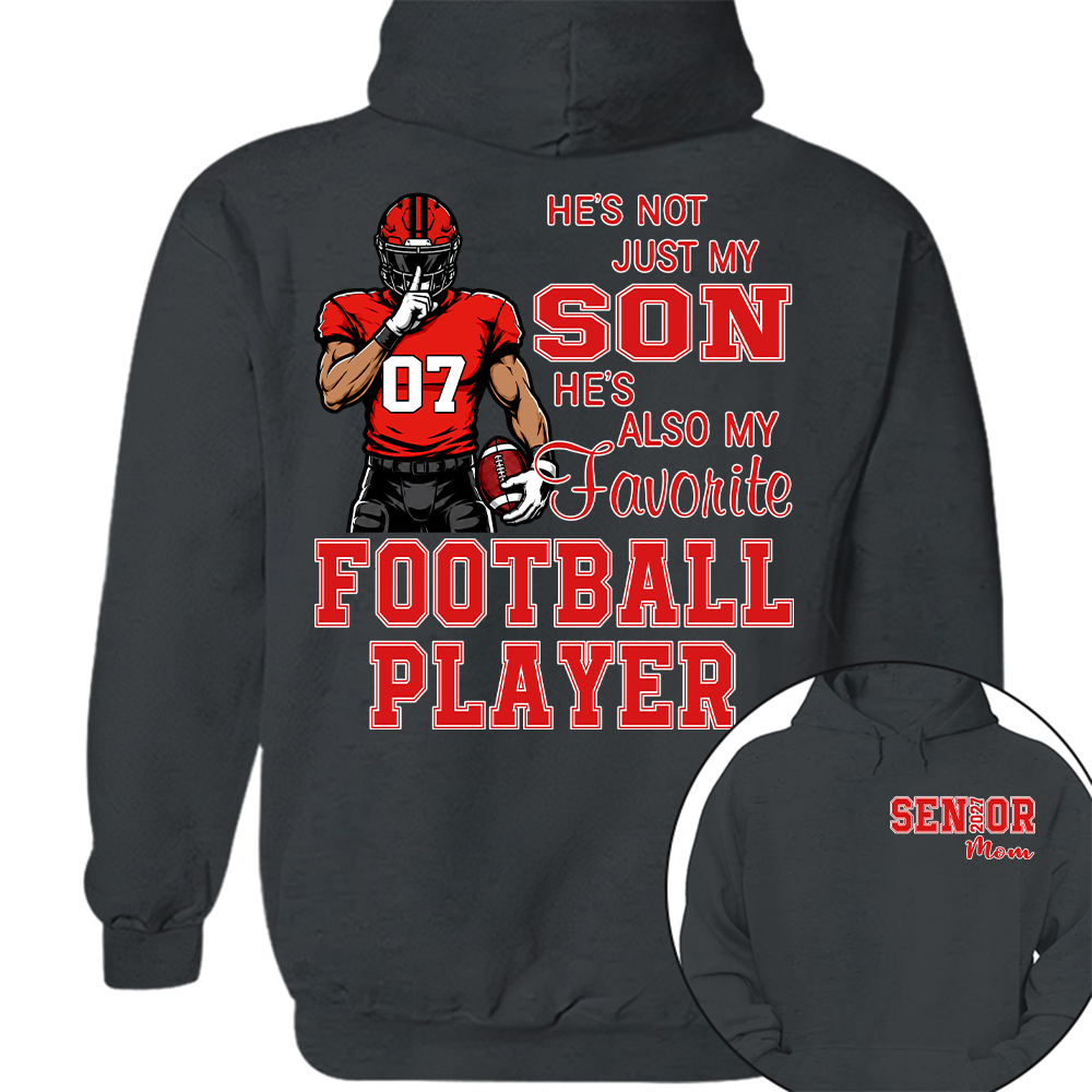 Custom Senior Mom 2027 Football Player Shirt, For Football Lovers L0411 Hv01